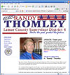Randy Thomley Web Site Design by Pierce Creative Marketing Service